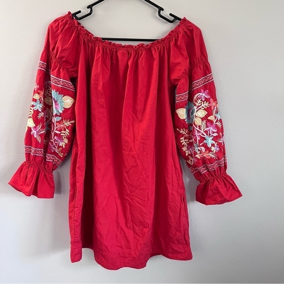 Free People Fleur Du Jour embroidered dress Small - Picture 6 of 13